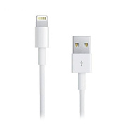 Кабель USB - Apple lightning - Apple iPhone 5  100см 1,5A  (white)