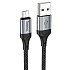 Кабель USB - micro USB Hoco X102 12W 100см 2,4A  (black)