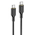 Кабель Type-C - Type-C Hoco X95 Goldentop PD 60W 100см 3A  (black)