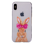 Чехол-накладка - SC071 для "Apple iPhone X/iPhone XS"  .. (018) (прозрачный)