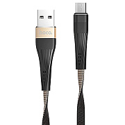 Кабель USB - micro USB Hoco U39 12W 120см 2,4A  (gold/black)