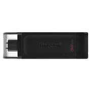 Флэш накопитель USB 32 Гб Kingston DataTraveler 70 Type-C 3.0 (black)