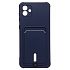 Чехол-накладка - SC304 с картхолдером для "Samsung SM-A045 Galaxy A04" (dark blue)