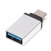 Адаптер - OTG Type-C/USB (silver) 