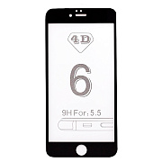 Защитное стекло Full Screen - 3D Flat для "Apple iPhone 6 Plus/iPhone 6S Plus" (black) (тех.уп.) (black)