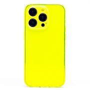 Чехол-накладка - SC344 для "Apple iPhone 14 Pro" (transparent/yellow) (232021)