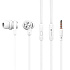 Проводные наушники с микрофоном внутриканальные Celebrat D9 Jack 3,5  (white)