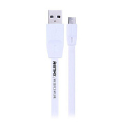 Кабель USB - micro USB Remax RC-001m Full Speed  200см 2,1A  (white)