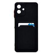 Чехол-накладка - SC337 с картхолдером для "Samsung Galaxy A07 4G" (black) (241633)