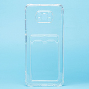 Чехол-накладка - SC276 с картхолдером для "Xiaomi Poco X3/Poco X3 Pro" (transparent)