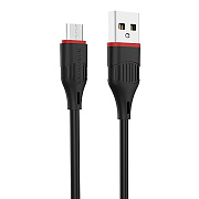 Кабель USB - micro USB Borofone BX17 Enjoy 12W 100см 2,4A  (black)
