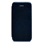 Чехол-книжка - BC002 для "Apple iPhone 5/iPhone 5S/iPhone SE" (blue) откр.вбок