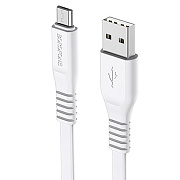 Кабель USB - micro USB Borofone BX23 Wide  100см 2,4A  (white)