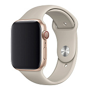 Ремешок - ApW Sport Band Apple Watch 42/44/45/49 mm силикон на кнопке (L) (beige)