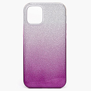 Чехол-накладка - SC097 Gradient для "Apple iPhone 12 mini" (purple/silver)