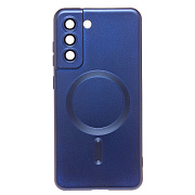 Чехол-накладка - SM020 Matte SafeMag для "Samsung Galaxy S21 FE" (dark blue)