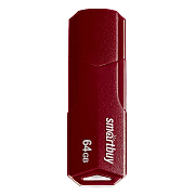 Флэш накопитель USB 64 Гб Smart Buy CLUE (burgundy)