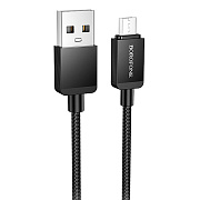 Кабель USB - micro USB Borofone BX120 12W 100см 2,4A  (black)