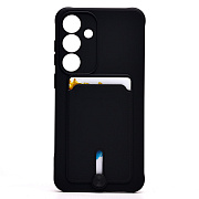 Чехол-накладка - SC304 с картхолдером для "Samsung Galaxy S25+" (black) (239023)