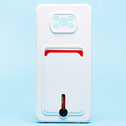 Чехол-накладка - SC304 с картхолдером для "Xiaomi Poco X3/Poco X3 Pro" (white) (208800)