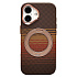 Чехол-накладка Luxo Creative PC с подставкой для "Apple iPhone 17" (LF113) (brown)