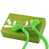 Проводные наушники внутриканальные Small Шнурки Jack 3,5  (green)