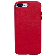 Чехол-накладка - LC005 натуральная кожа для "Apple iPhone 7 Plus/iPhone 8 Plus" (red)