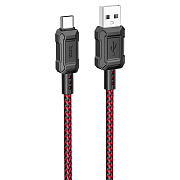 Кабель USB - Type-C Hoco X94 Leader 15W 100см 3A  (red)
