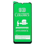 Защитное стекло Full Screen - 2,5D Ceramics для "Samsung SM-A226 Galaxy A22s 5G" (тех. уп) (black)