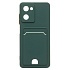 Чехол-накладка - SC315 с картхолдером для "OPPO realme 10 4G" (dark green)