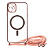 Чехол-накладка - SM016 SafeMag для "Apple iPhone 11" на ремешке (rose gold) (215629)