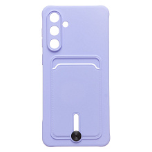Чехол-накладка - SC304 с картхолдером для "Samsung Galaxy M55 5G" (light violet) (241899)