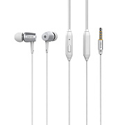 Проводные наушники с микрофоном внутриканальные Celebrat G1 Jack 3,5  (white)