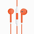 Проводные наушники с микрофоном вкладыши - MD827ZM Jack 3,5  (orange)