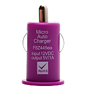 Адаптер Автомобильный - АЗУ-USB/5V/1A (purple) .. (purple)