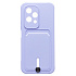 Чехол-накладка - SC304 с картхолдером для "Honor 200 lite" (light violet) (232712)