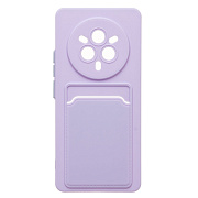 Чехол-накладка - SC337 с картхолдером для "Realme 14 Pro" (light violet) (240850)