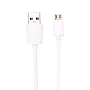 Кабель USB - micro USB Caffroll  100см 1,5A  (white)