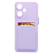 Чехол-накладка - SC337 с картхолдером для "OPPO A59 5G (2023)" (light violet) (228837)
