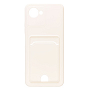 Чехол-накладка - SC315 с картхолдером для "OPPO realme C30" (white)