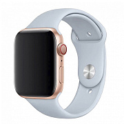 Ремешок - ApW Sport Band Apple Watch 38/40/41 mm силикон на кнопке (L) (gray)