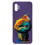 Чехол-накладка - SC335 для "Xiaomi Redmi 9A"  (кот) (violet) (227195)
