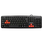 Клавиатура Nakatomi Navigator KN-02U мембранная USB (black/red)