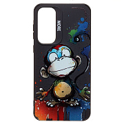 Чехол-накладка - SC335 для "Samsung Galaxy A55"  (обезьяна) (black) (233021)