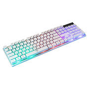 Клавиатура Nakatomi Gaming KG-23U мембранная игровая с подсветкой USB (white)
