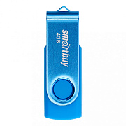 Флэш накопитель USB 4 Гб Smart Buy Twist (blue)