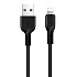 Кабель USB - Apple lightning Hoco X20 Snowy Spirit 12W 300см 2,4A  (black)
