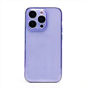 Чехол-накладка - SC344 для "Apple iPhone 14 Pro" (transparent/violet) (232024)