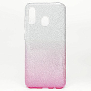 Чехол-накладка - SC097 Gradient для "Samsung SM-A205 Galaxy A20/SM-A305 Galaxy A30" (pink/silver)