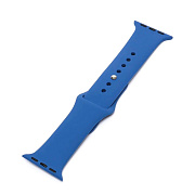 Ремешок - ApW Sport Band Apple Watch 38/40/41 mm силикон на кнопке (S) (blue)